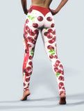 Cherry Cream Leggings-High waisted leggings-bootysculpted
