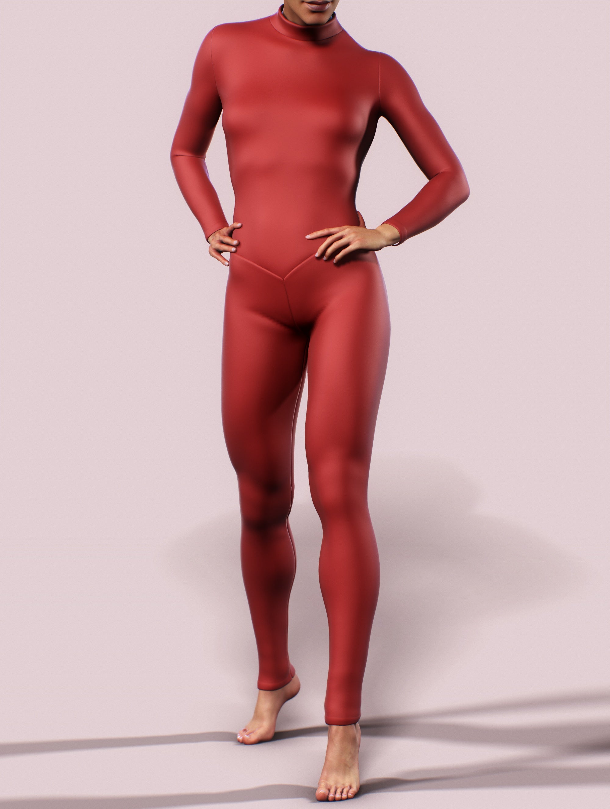 Cherry Red Catsuit-unitard-bootysculpted