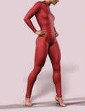 Cherry Red Catsuit-unitard-bootysculpted