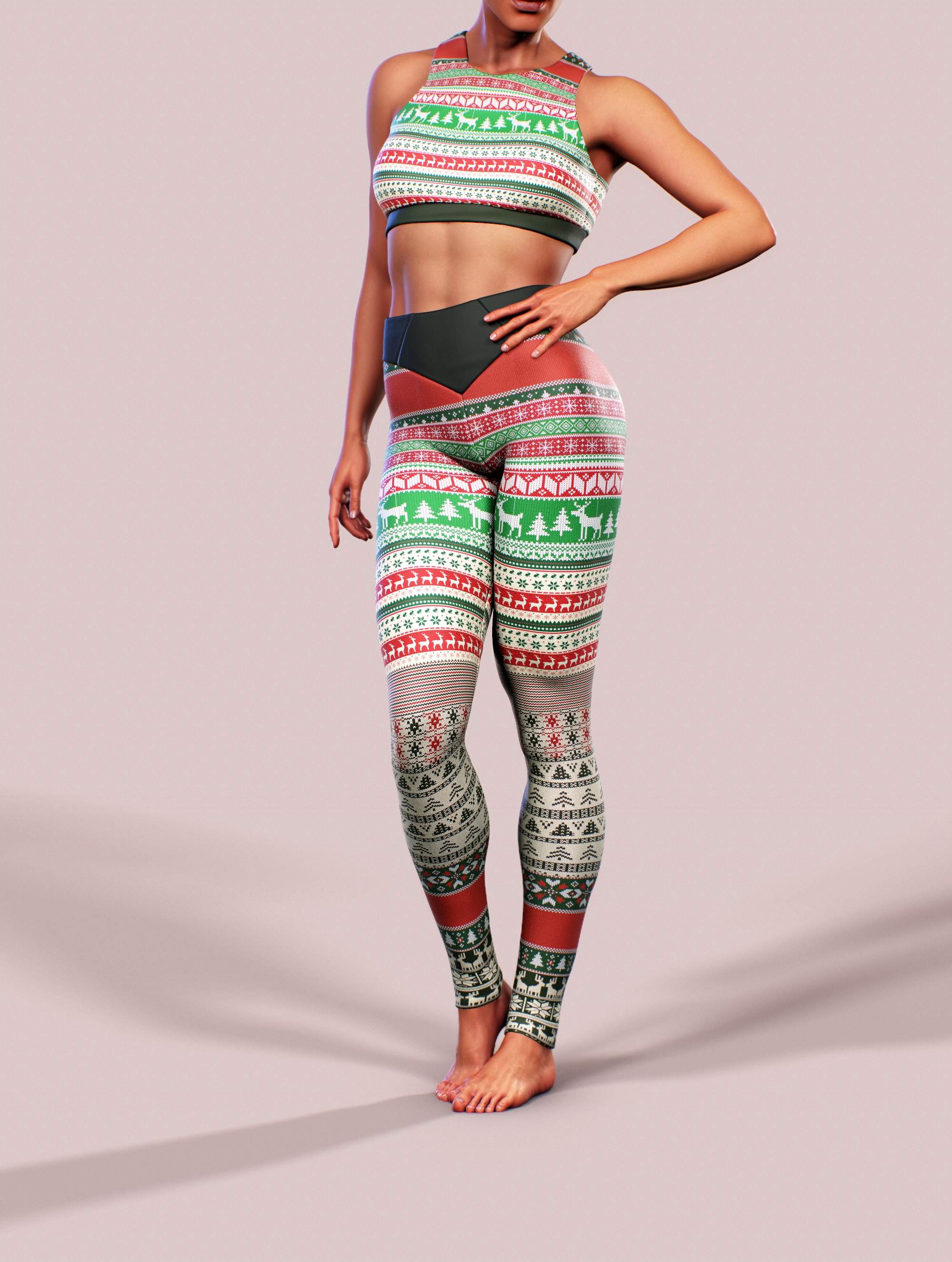 Christmas Jingle Activewear Set-Activewear Set-bootysculpted