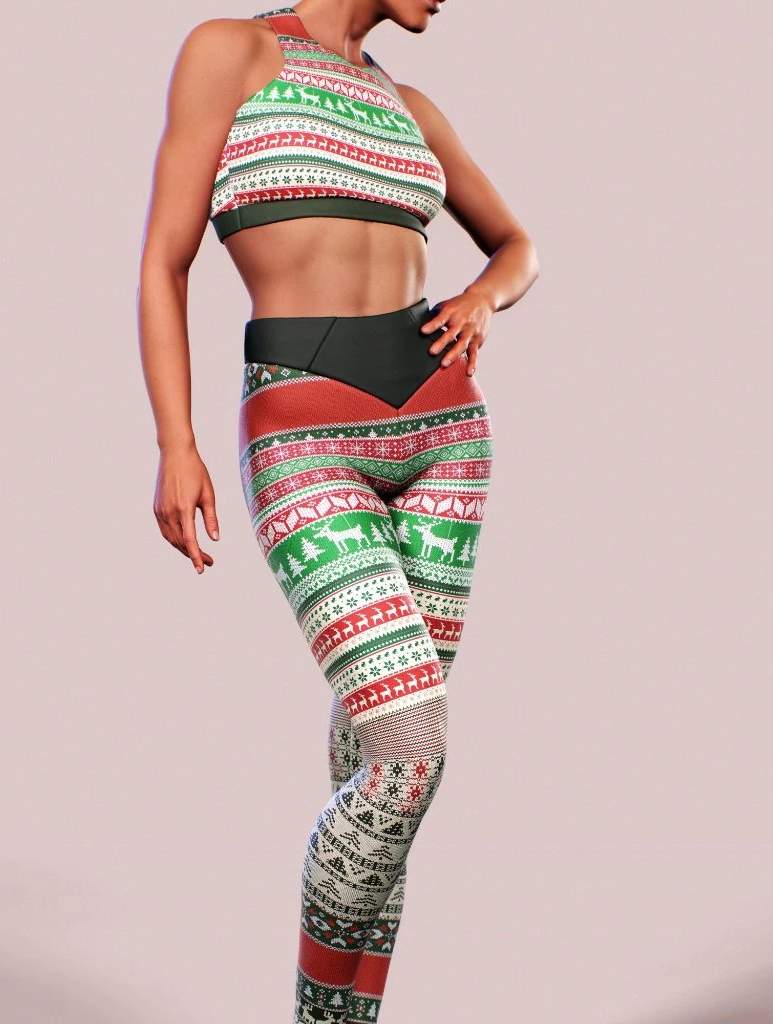 Christmas Jingle Leggings-High waisted leggings-bootysculpted