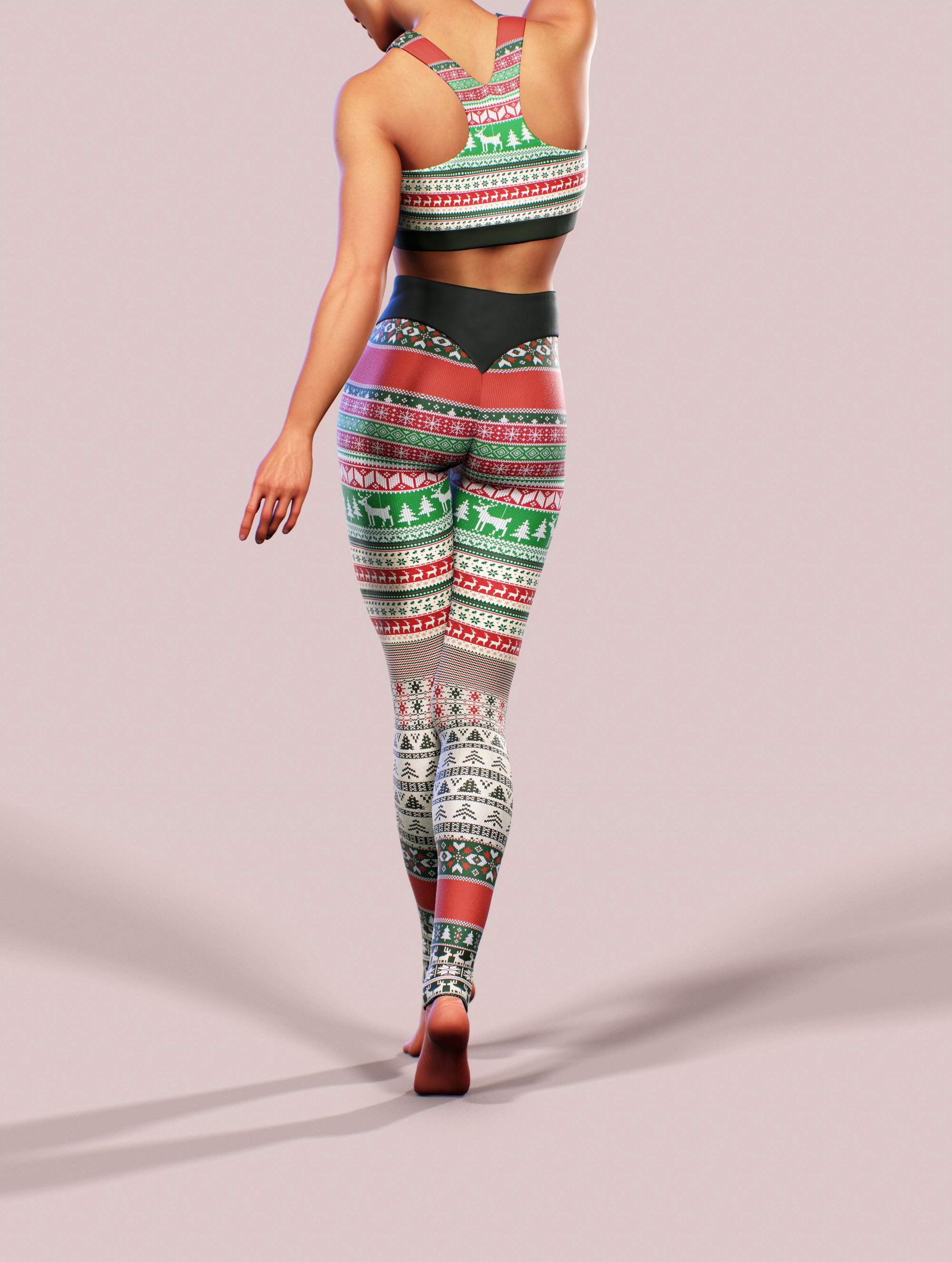 Christmas Jingle Sports Bra-Sports bra-bootysculpted