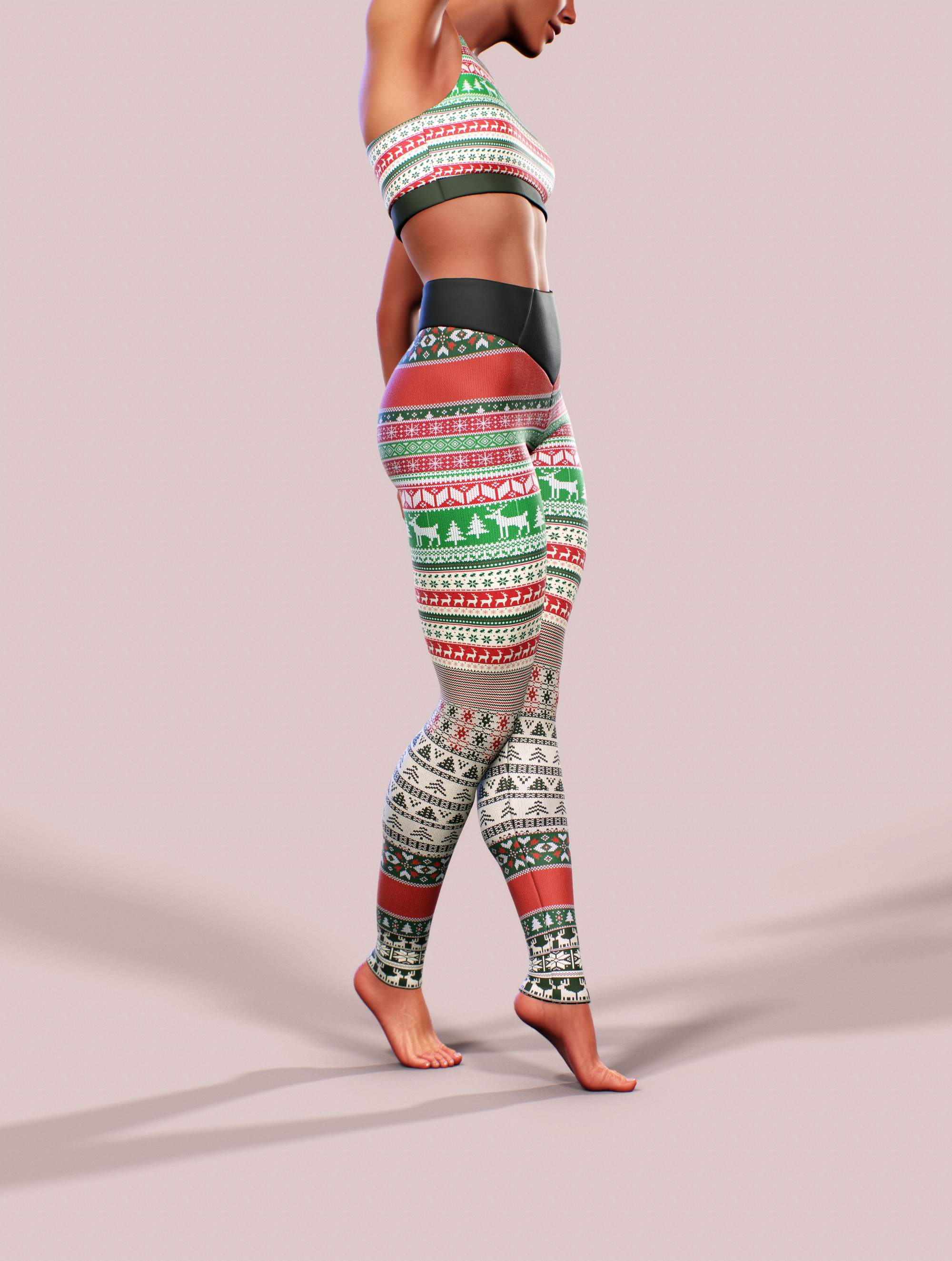 Christmas Jingle Sports Bra-Sports bra-bootysculpted