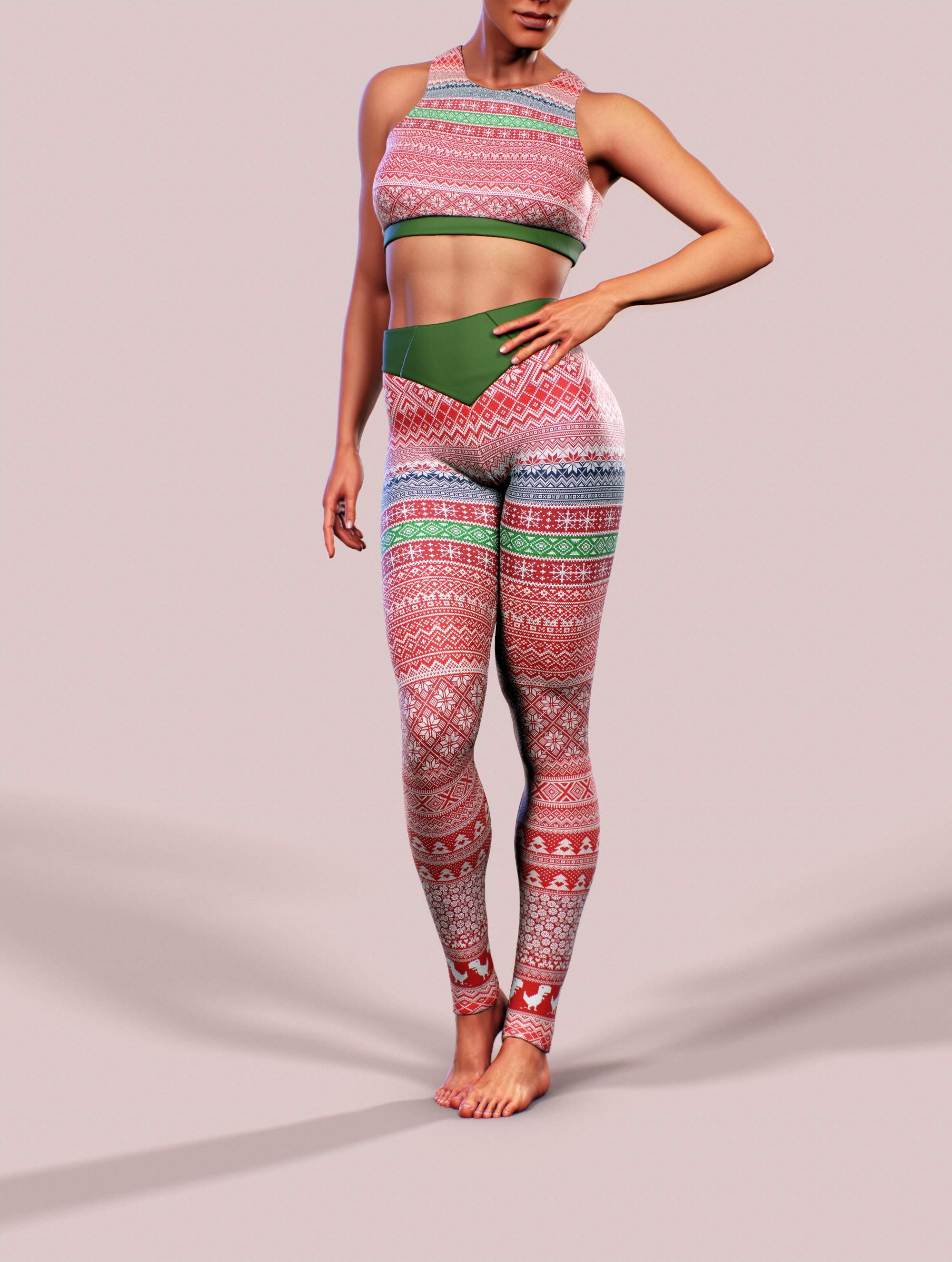 Christmas Jumper Activewear Set-Activewear Set-bootysculpted