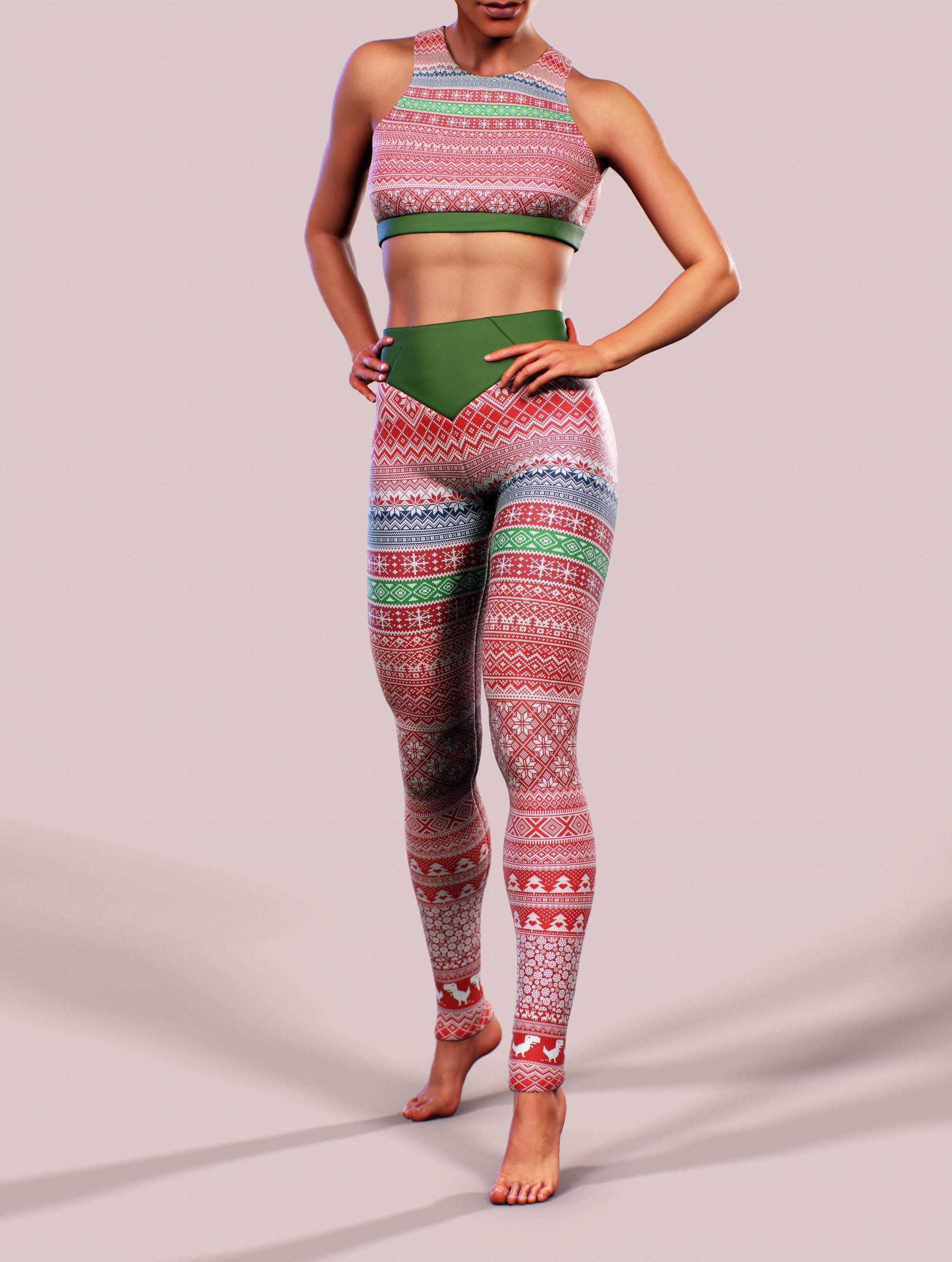 Christmas Jumper Activewear Set-Activewear Set-bootysculpted