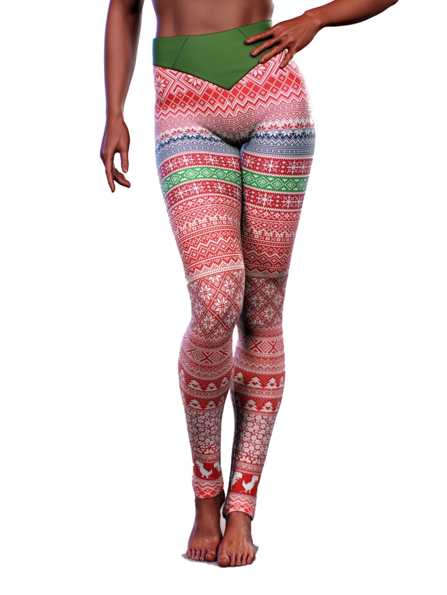 Christmas Jumper Leggings-High waisted leggings-bootysculpted
