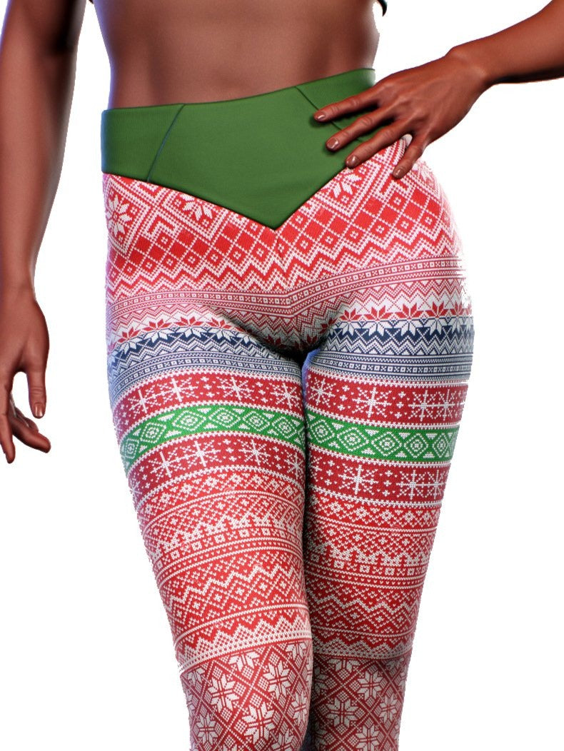 Christmas Jumper Leggings-High waisted leggings-bootysculpted