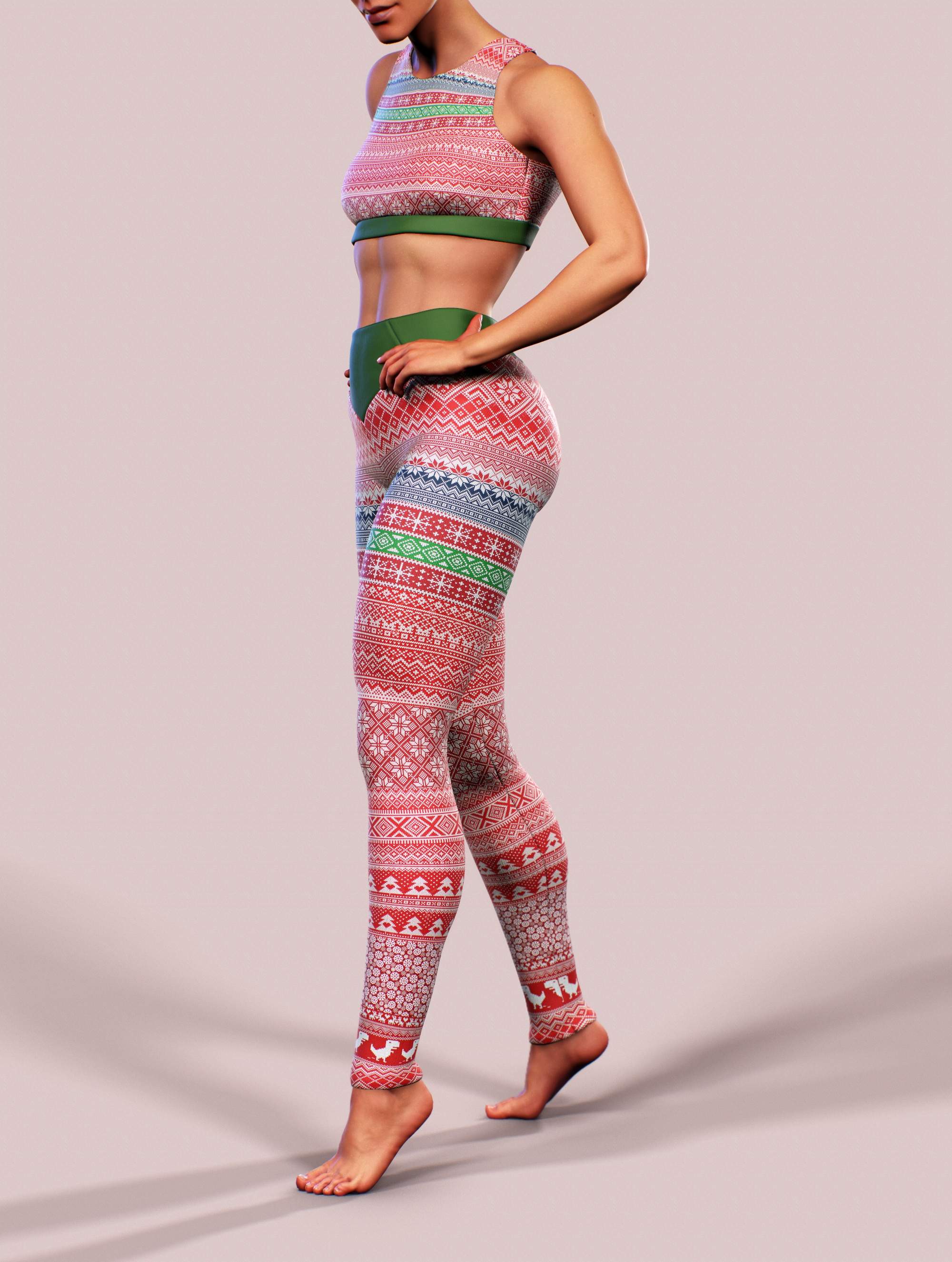 Christmas Jumper Sports Bra-Sports bra-bootysculpted