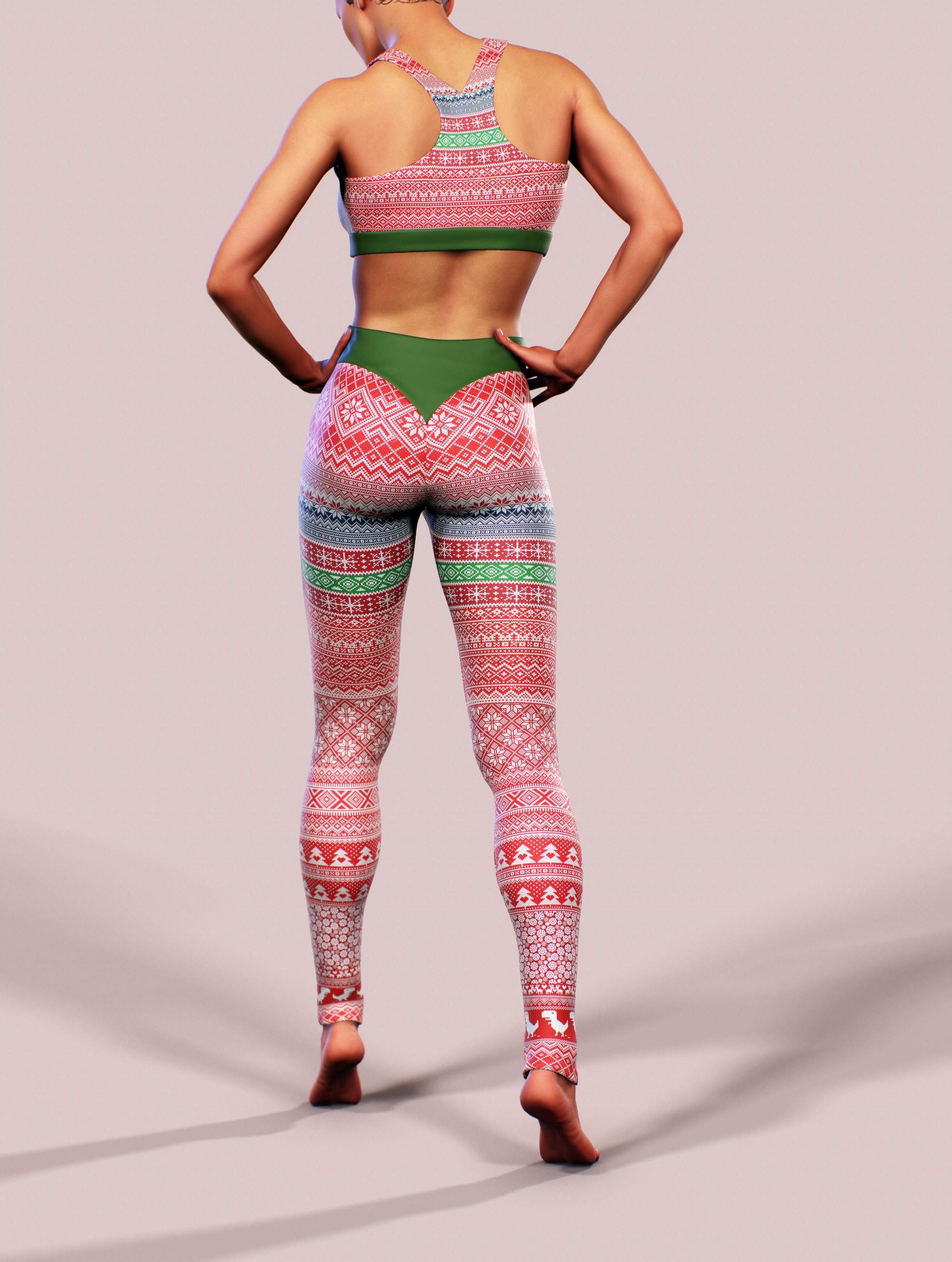 Christmas Jumper Sports Bra-Sports bra-bootysculpted