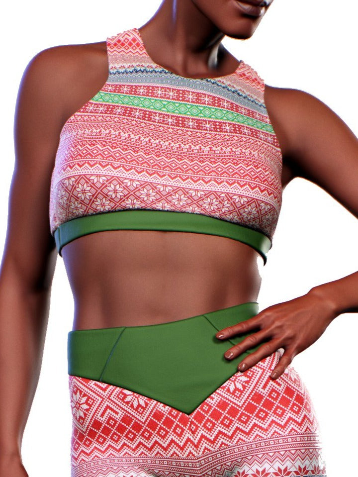 Christmas Jumper Sports Bra-Sports bra-bootysculpted