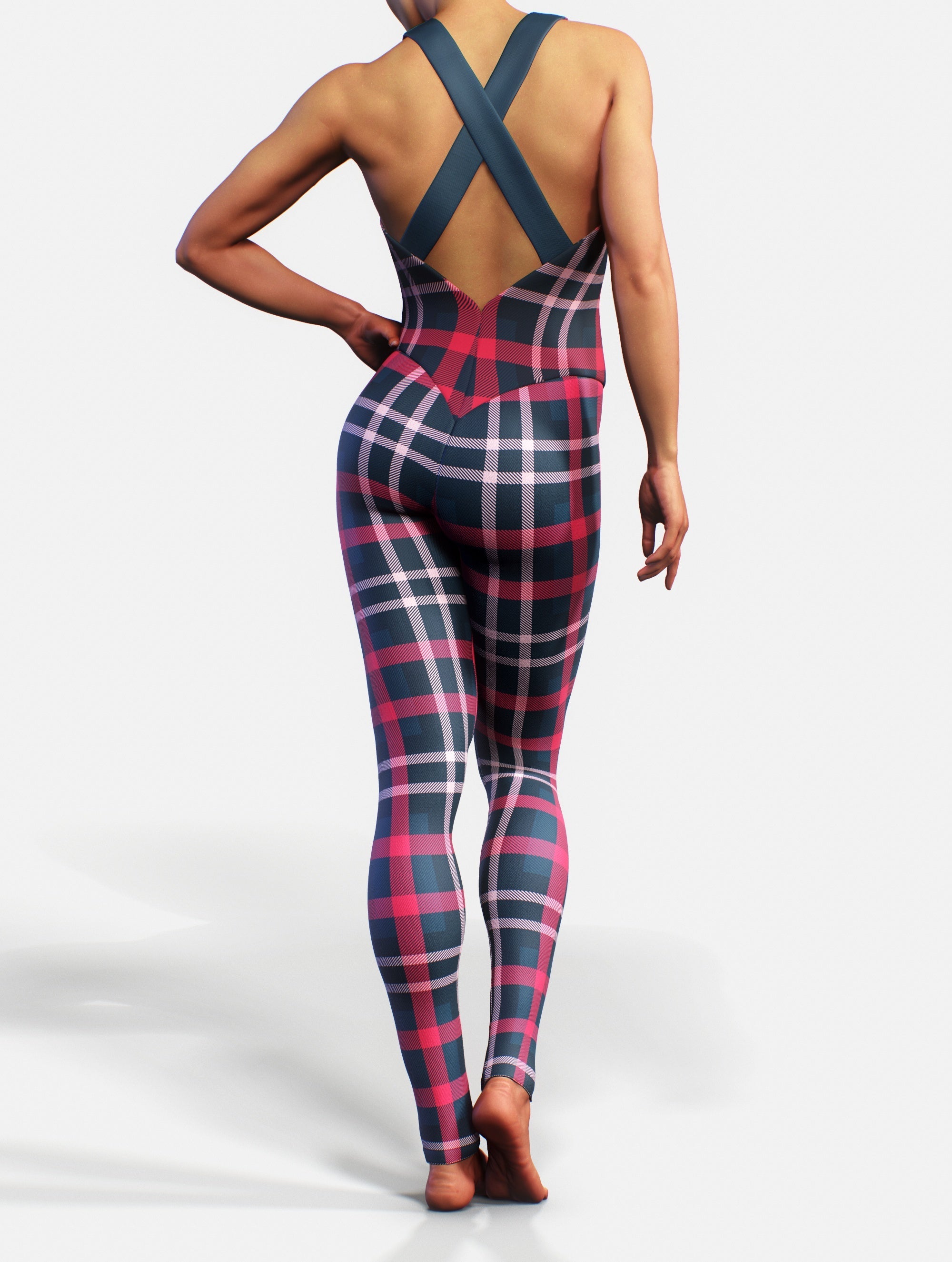 Christmas Plaid Catsuit-unitard-bootysculpted