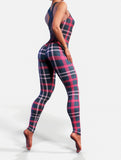 Christmas Plaid Catsuit-unitard-bootysculpted