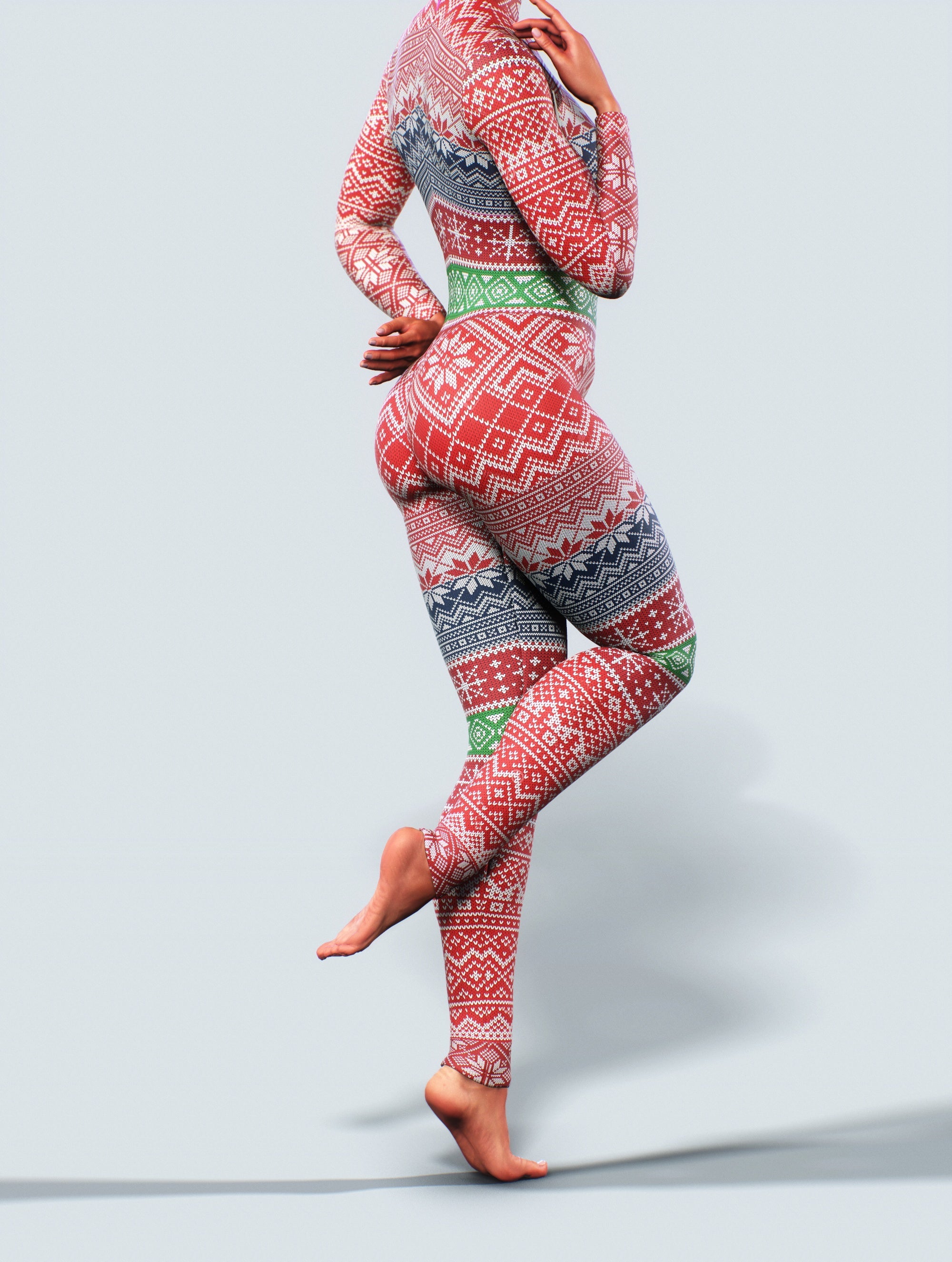 Christmas Sweater Unitard-unitard-bootysculpted