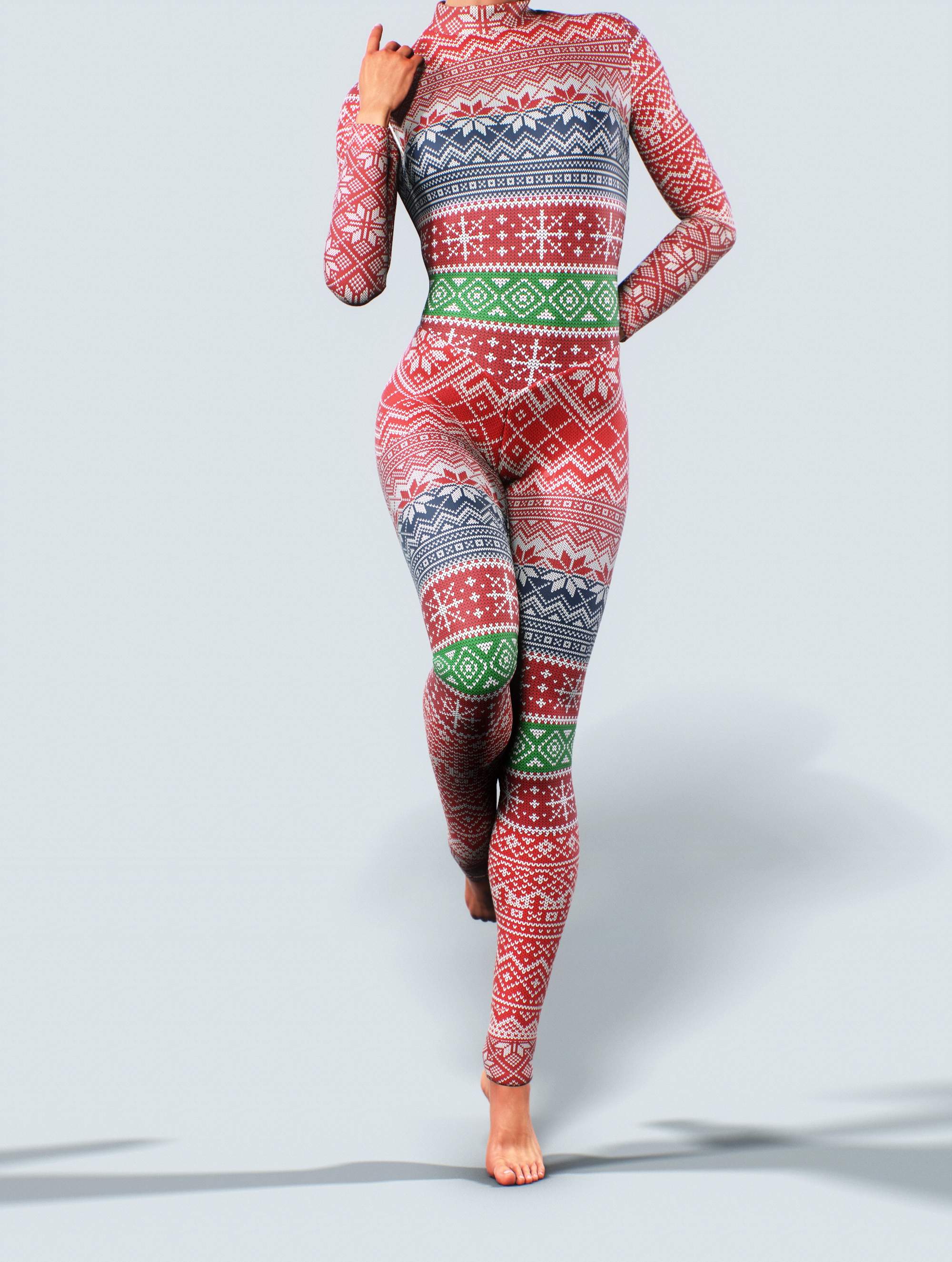 Christmas Sweater Unitard-unitard-bootysculpted