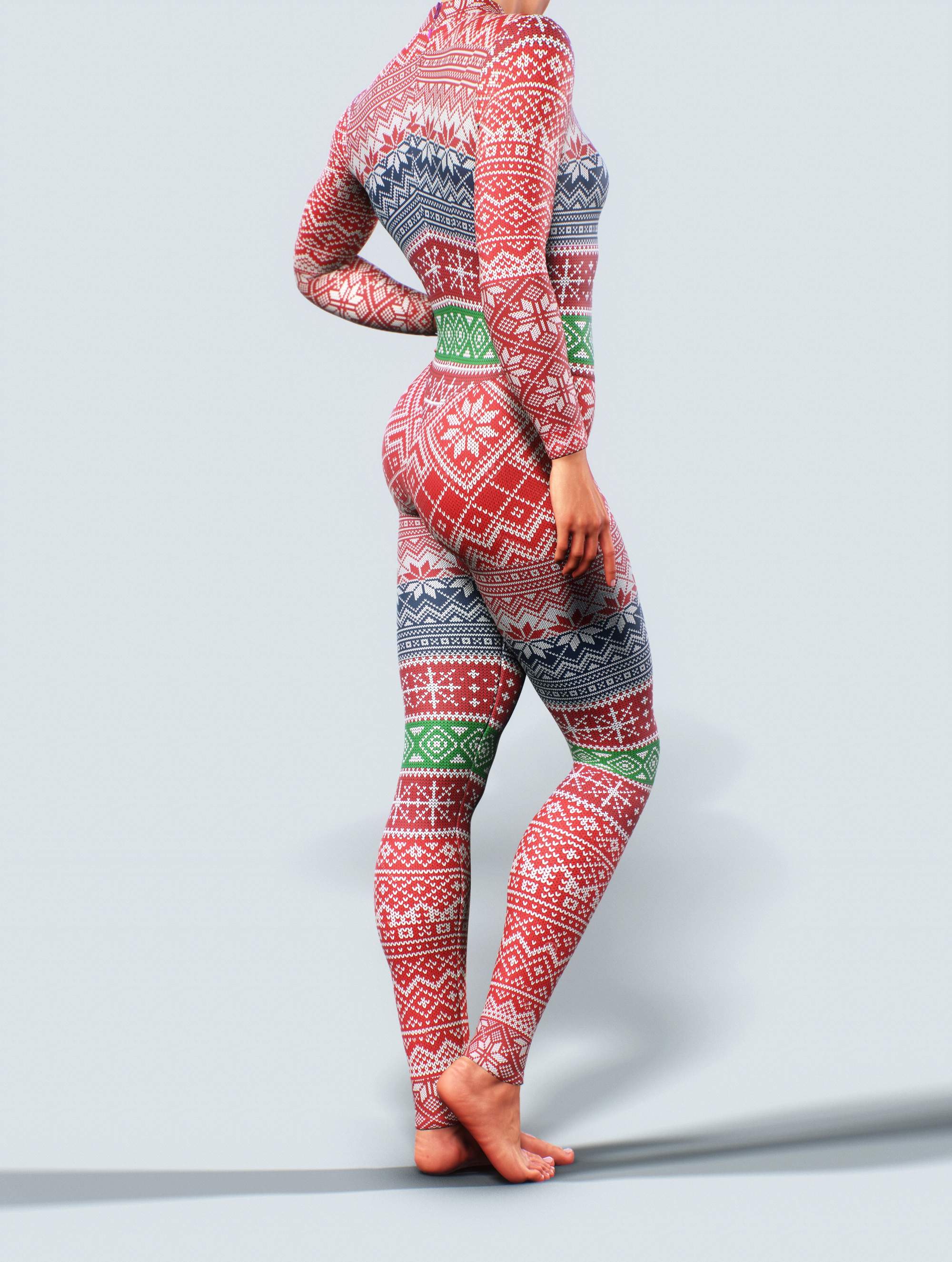 Christmas Sweater Unitard-unitard-bootysculpted