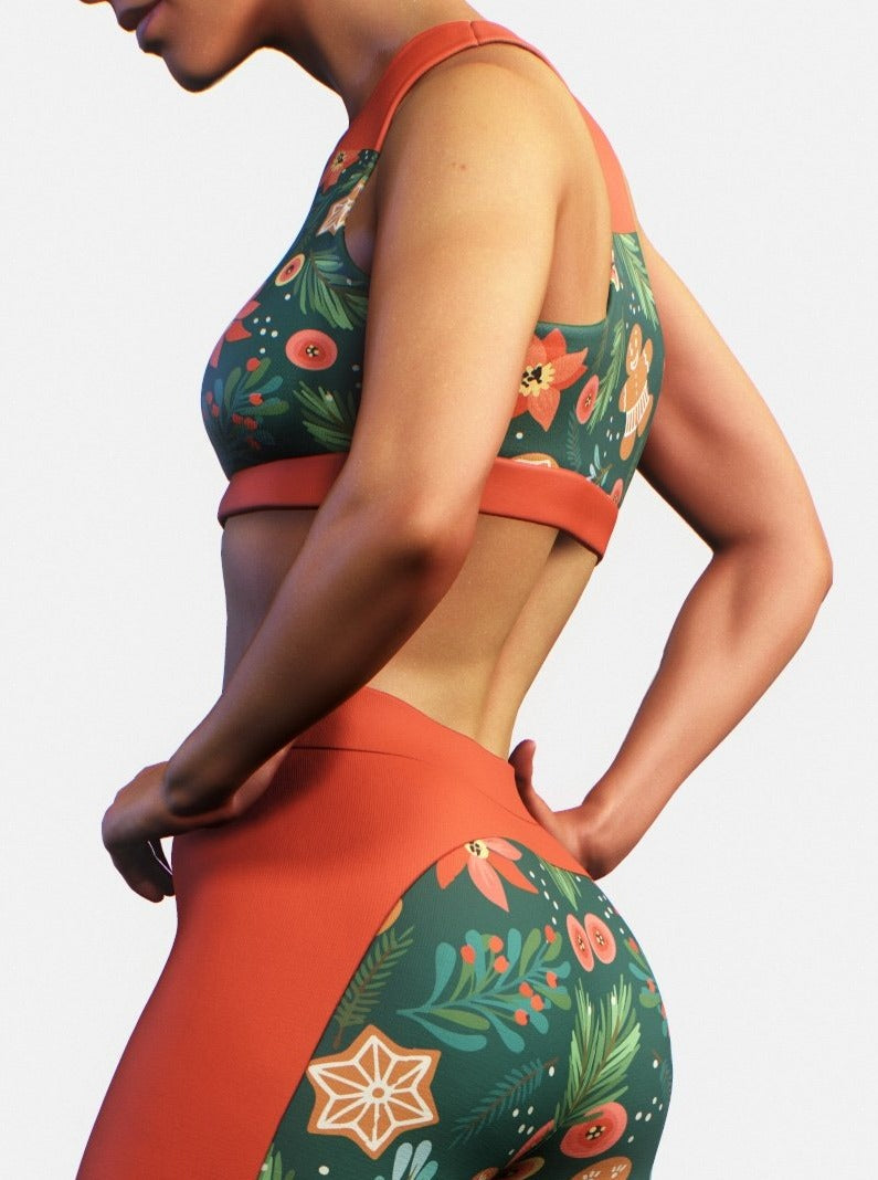 Christmas Tree Sports Bra-Sports bra-bootysculpted