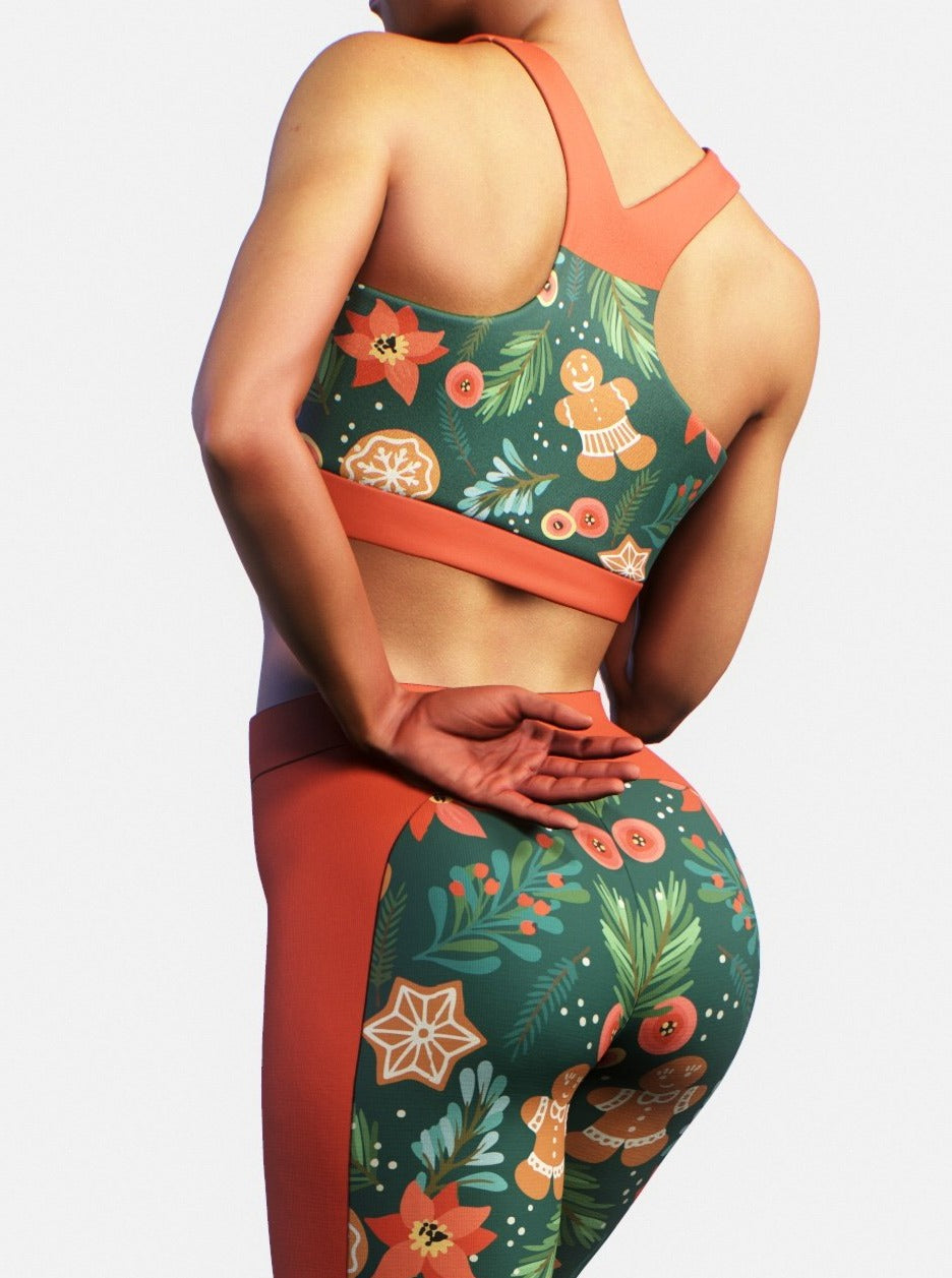 Christmas Tree Sports Bra-Sports bra-bootysculpted