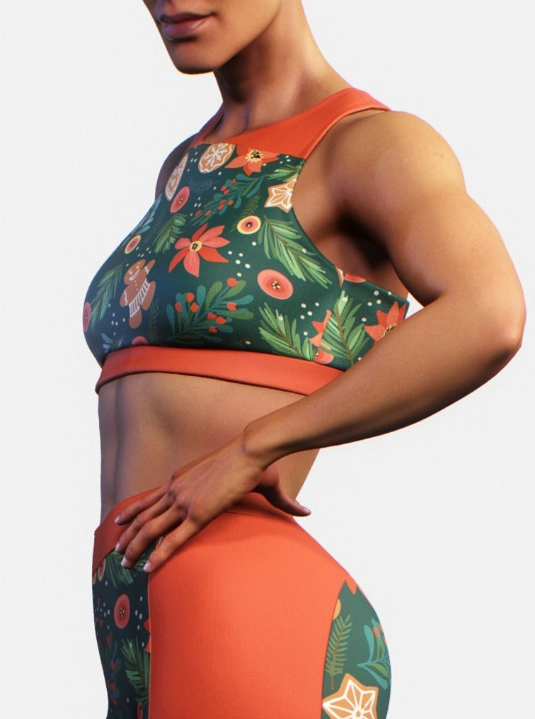Christmas Tree Sports Bra-Sports bra-bootysculpted