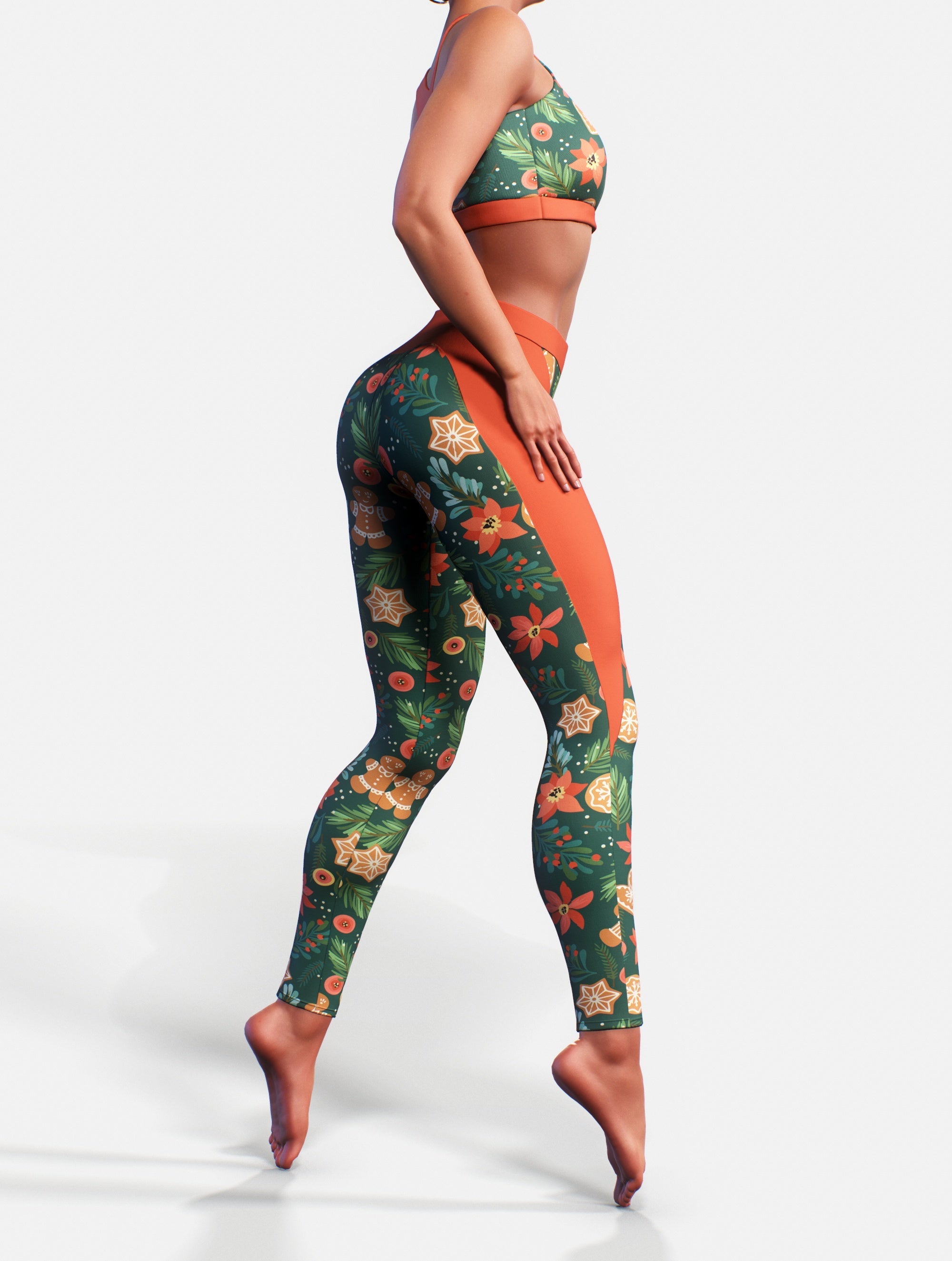 Christmas Tree Sportswear Set-Activewear Set-bootysculpted