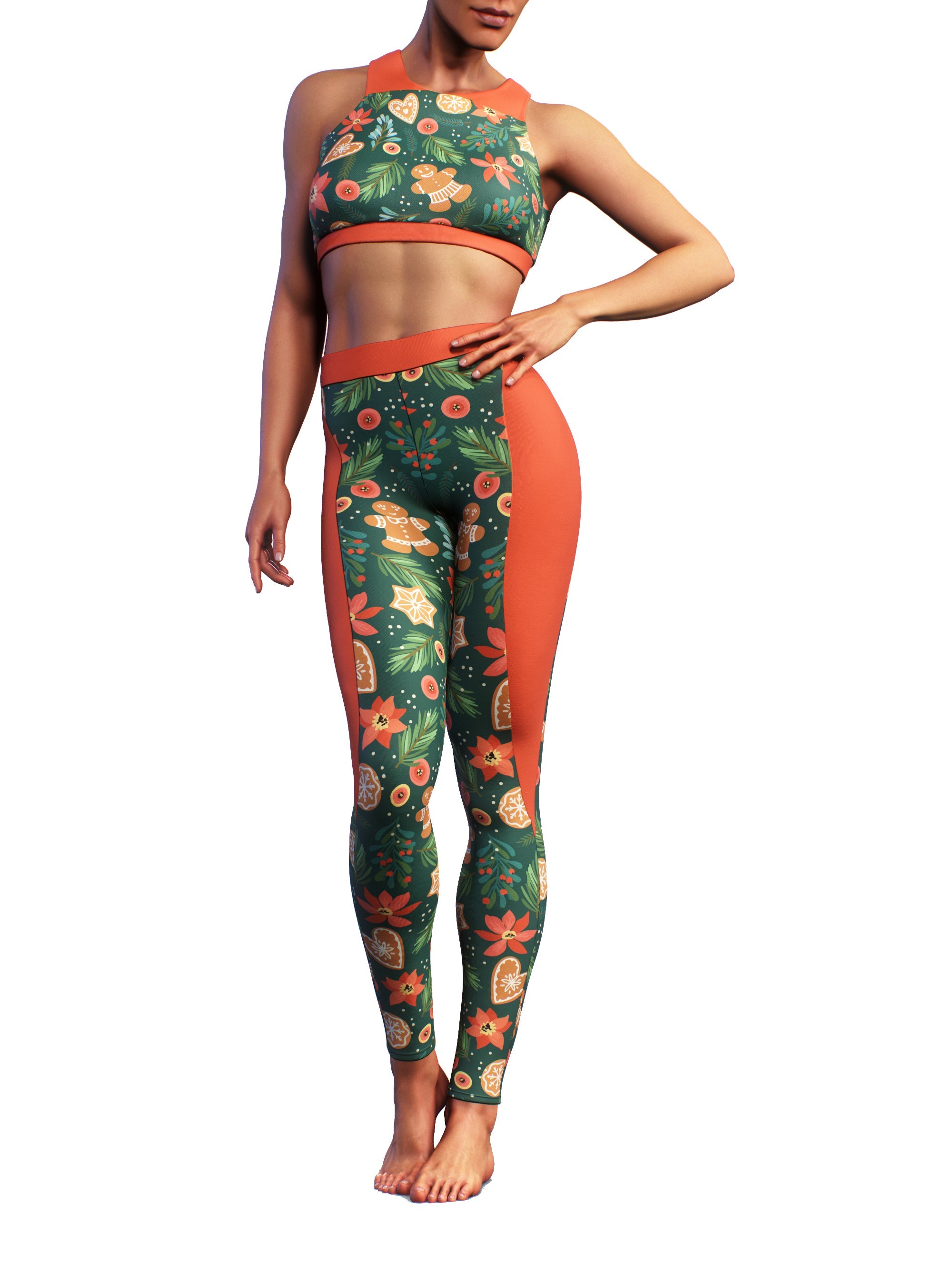 Christmas Tree Sportswear Set-Activewear Set-bootysculpted