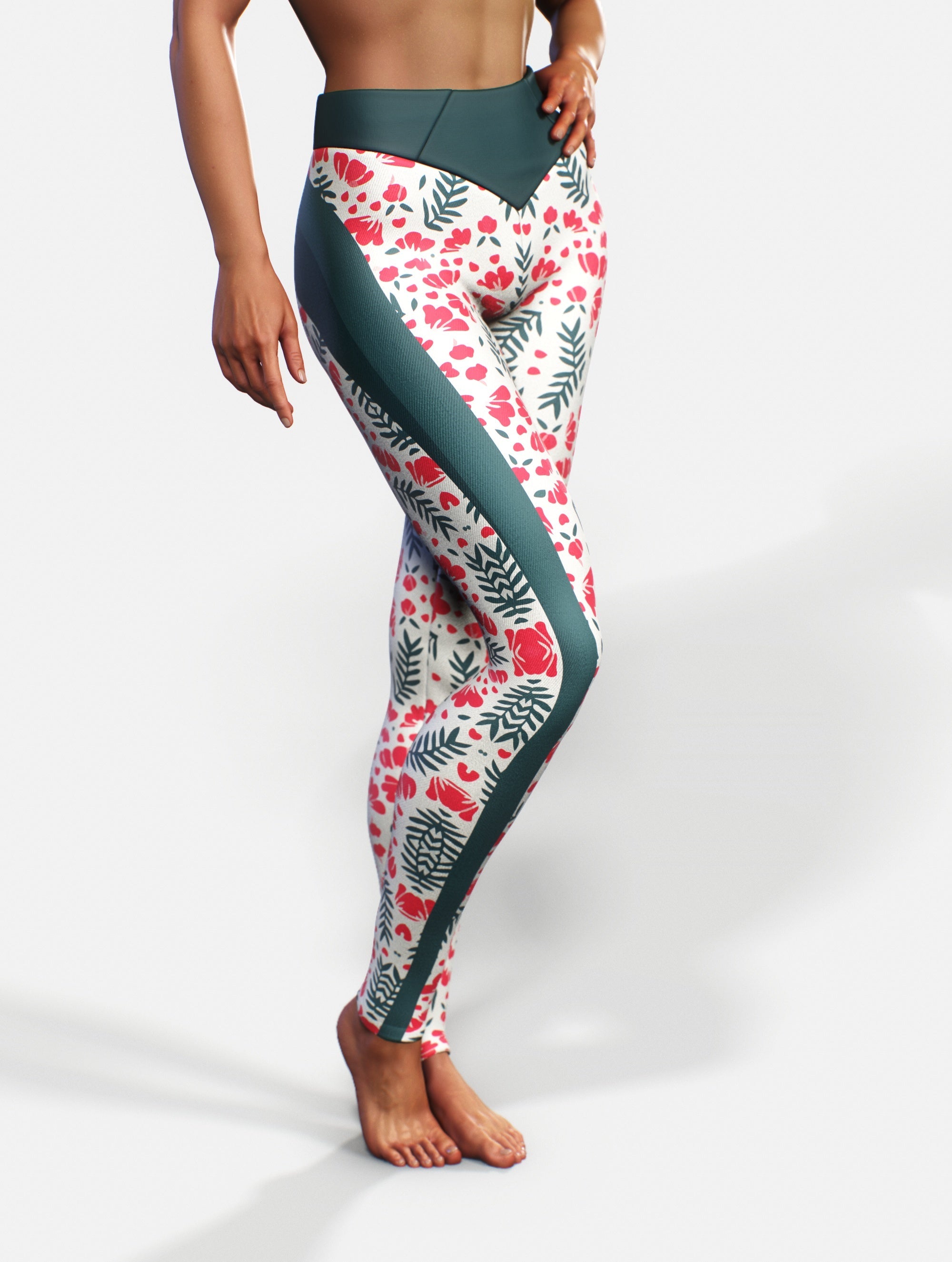 Compassion Christmas Tights-High waisted leggings-bootysculpted