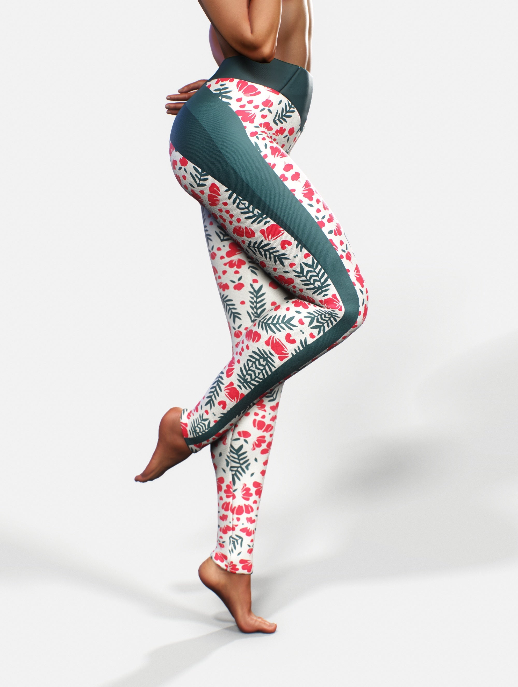 Compassion Christmas Tights-High waisted leggings-bootysculpted
