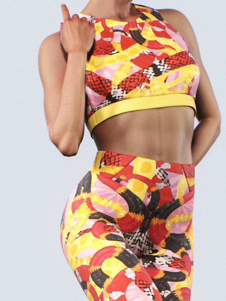 Coral Snakes Sports Bra-Sports bra-bootysculpted