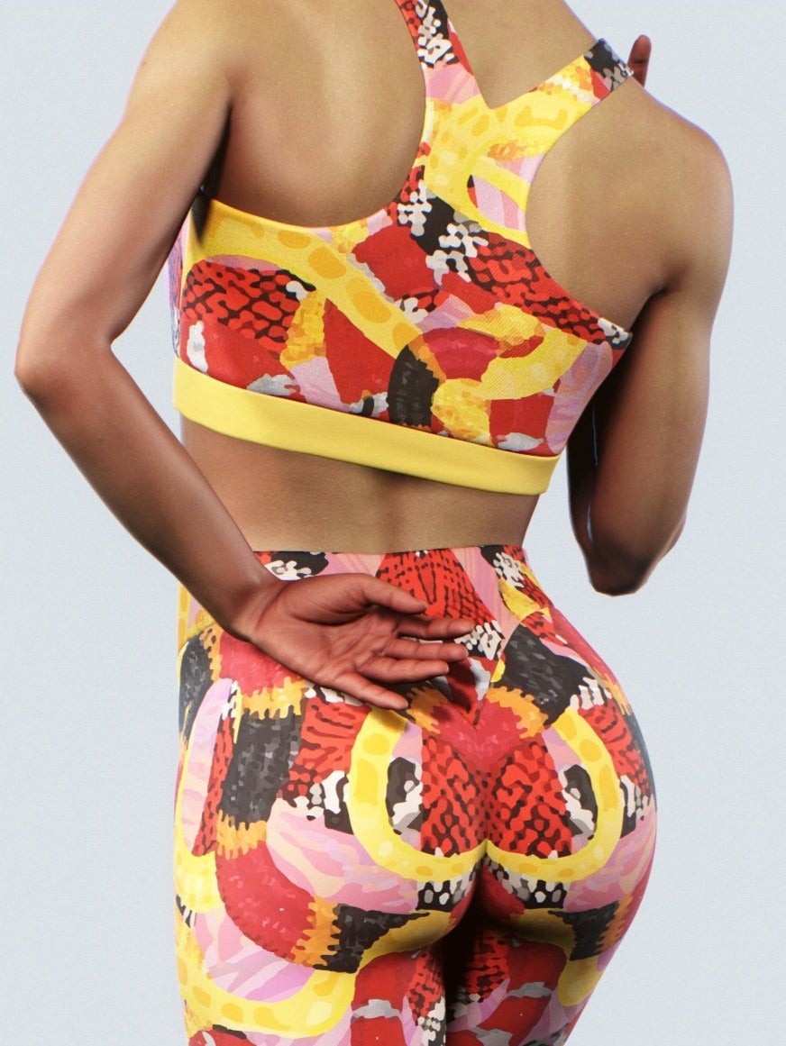 Coral Snakes Sports Bra-Sports bra-bootysculpted