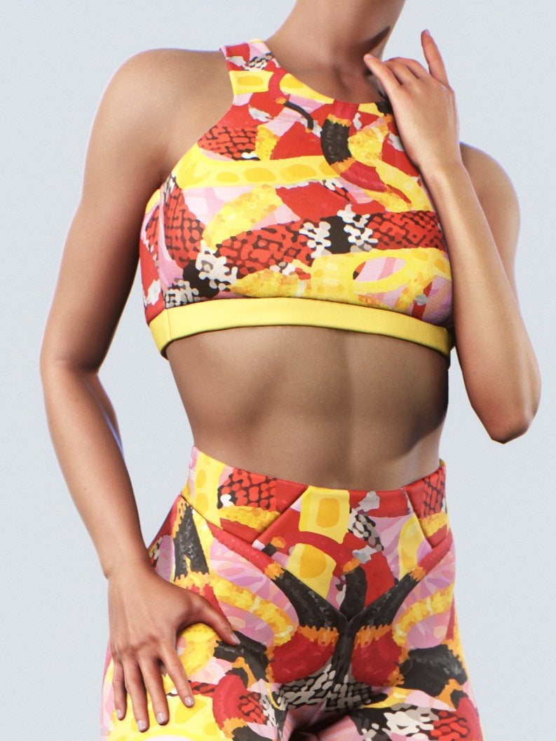 Coral Snakes Sports Bra-Sports bra-bootysculpted