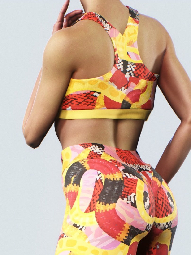 Coral Snakes Sports Bra-Sports bra-bootysculpted