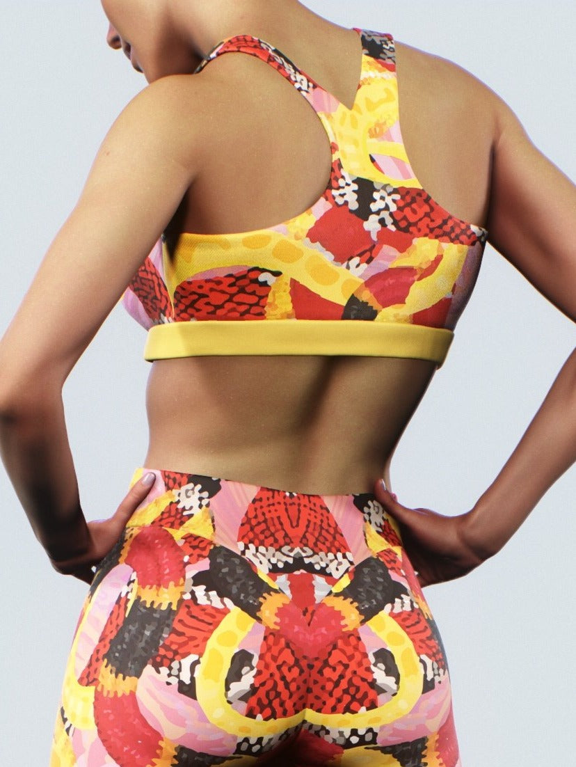 Coral Snakes Sports Bra-Sports bra-bootysculpted