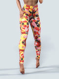 Coral Snakes Tights-High waisted leggings-bootysculpted