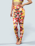 Coral Snakes Tights-High waisted leggings-bootysculpted