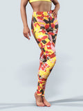 Coral Snakes Tights-High waisted leggings-bootysculpted