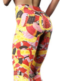Coral Snakes Tights-High waisted leggings-bootysculpted