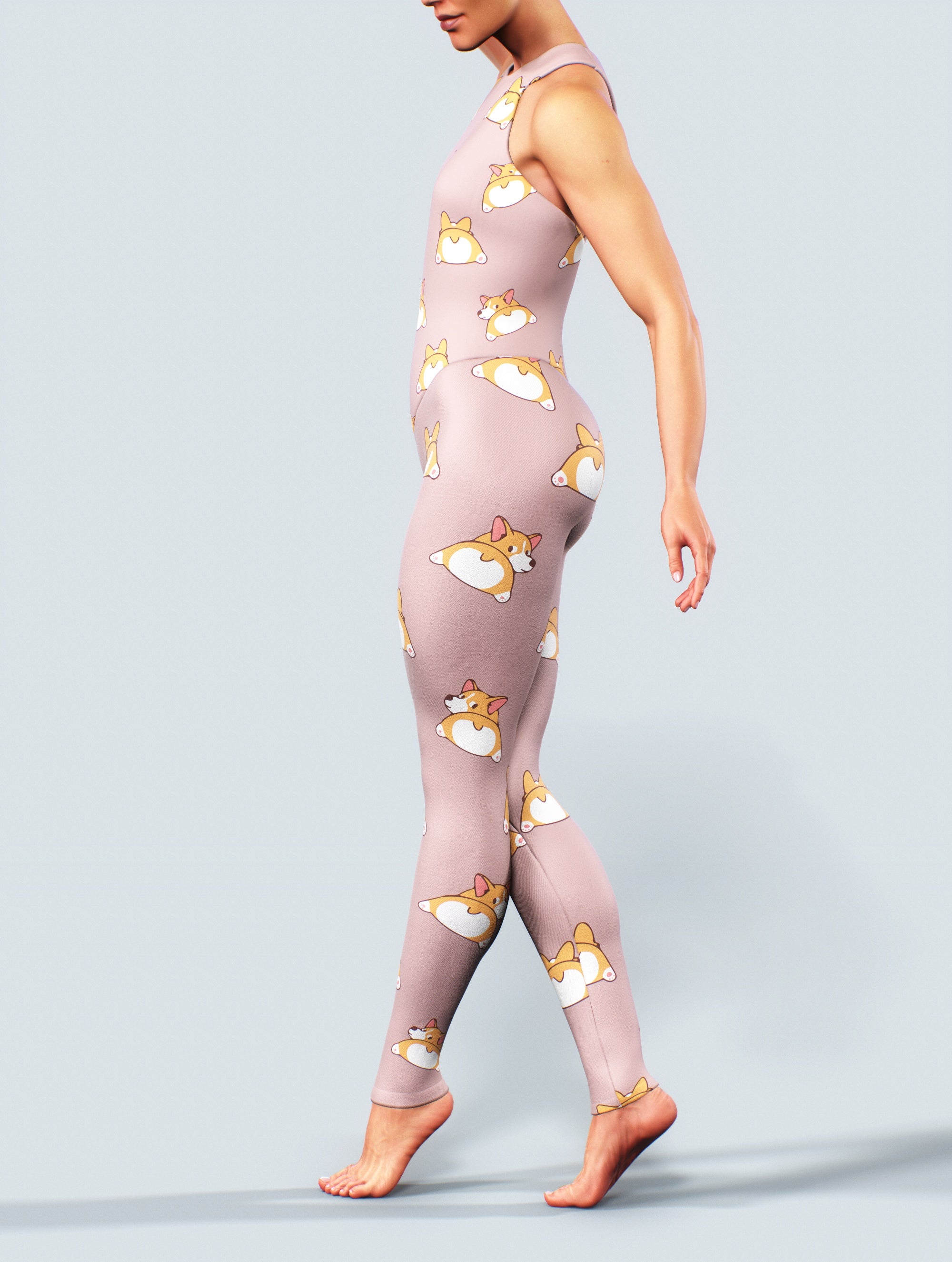 Corgi Fitness Unitard-unitard-bootysculpted