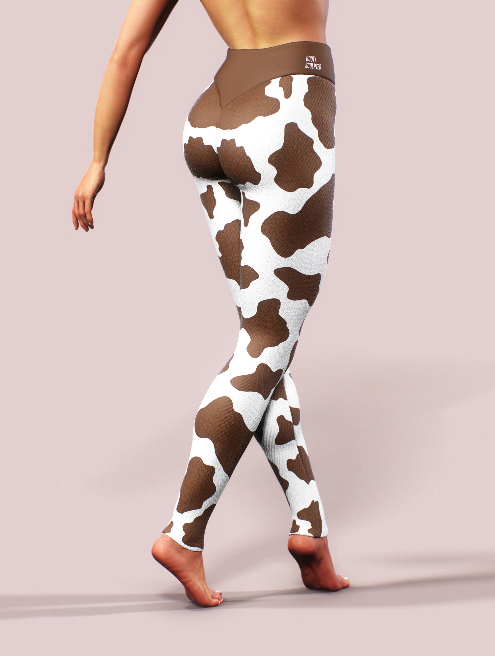 Cowhide Yoga Pants-High waisted leggings-bootysculpted