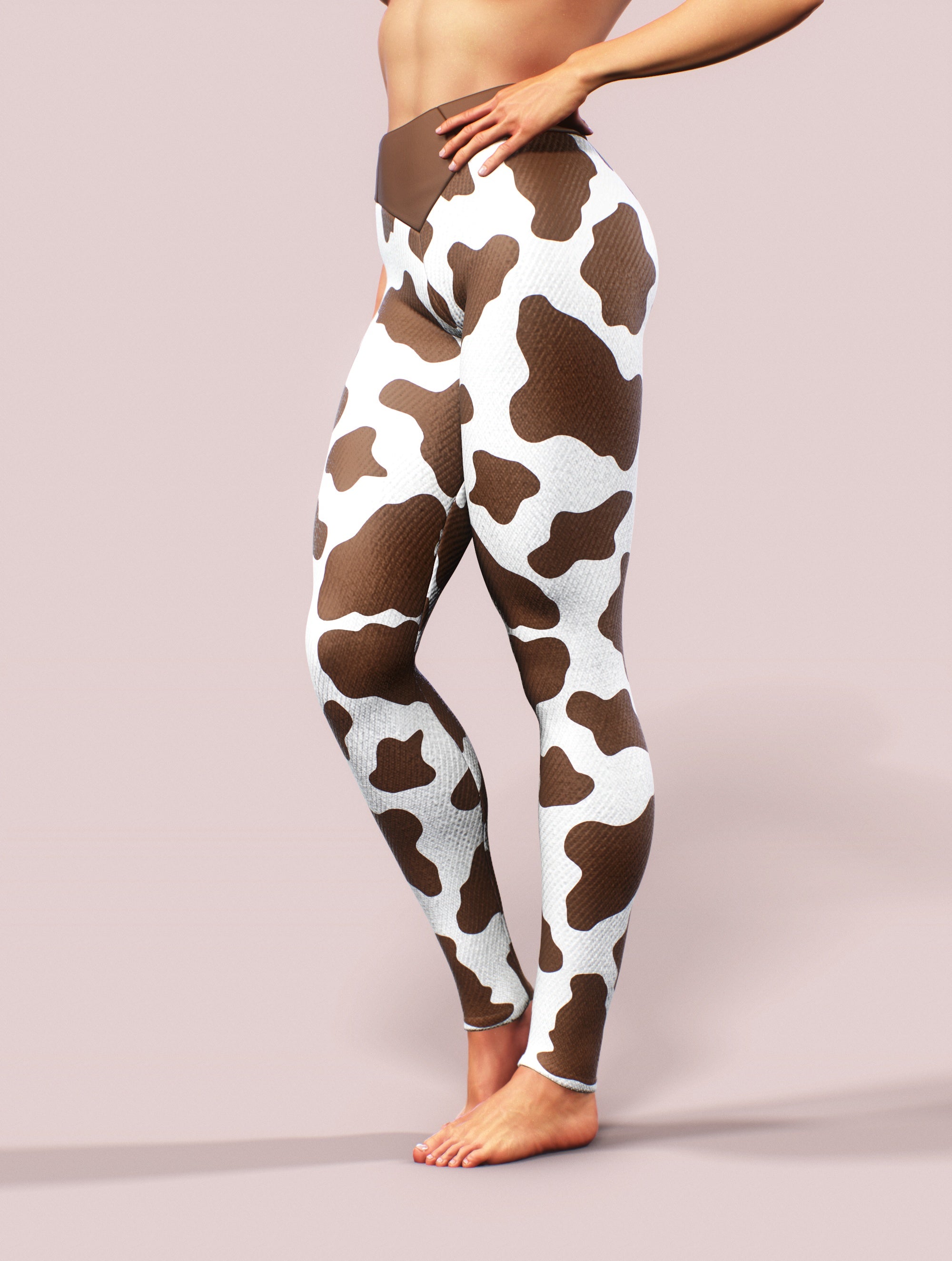 Cowhide Yoga Pants-High waisted leggings-bootysculpted
