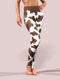 Cowhide Yoga Pants-High waisted leggings-bootysculpted