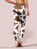 Cowhide Yoga Pants-High waisted leggings-bootysculpted