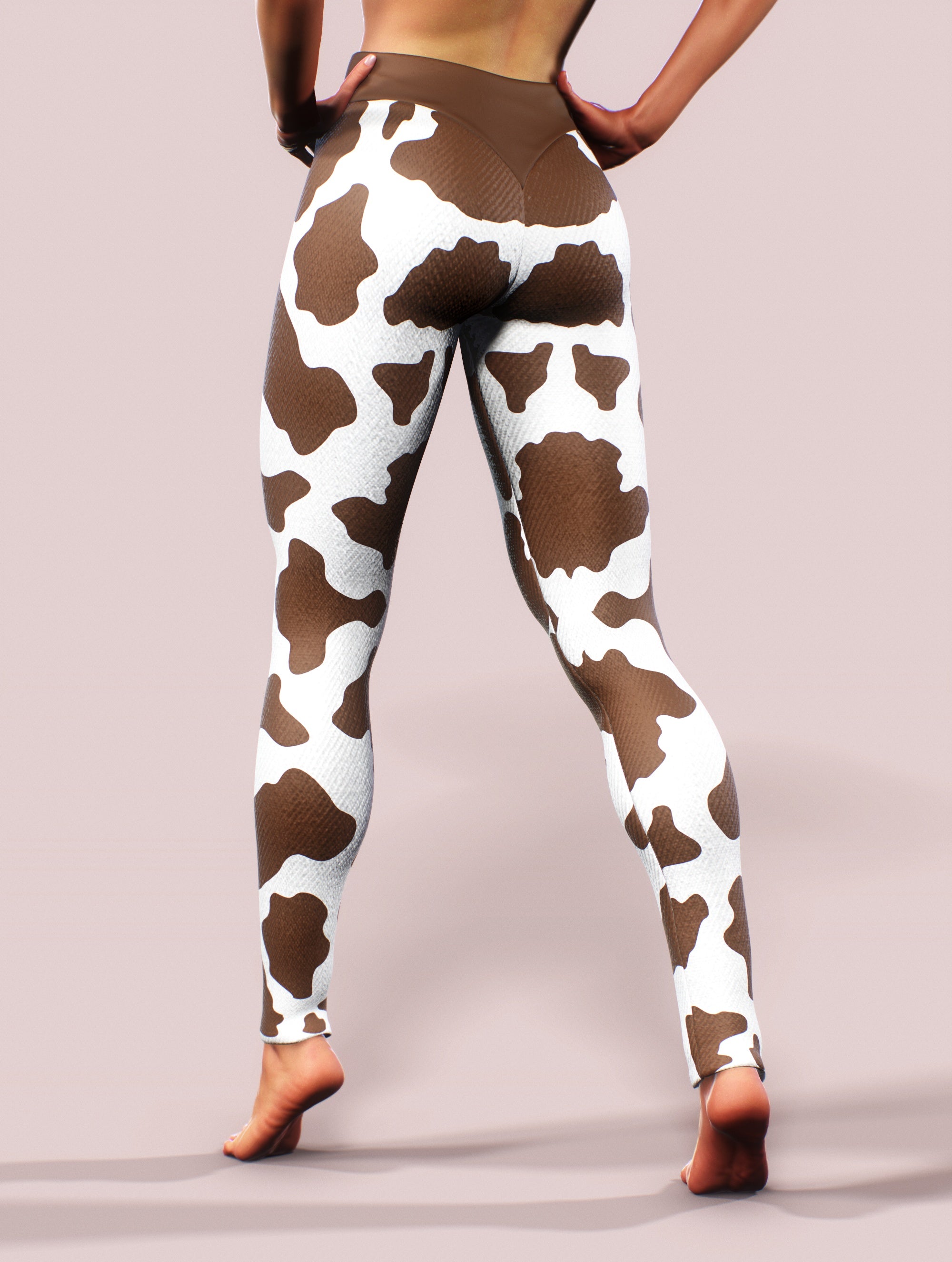 Cowhide Yoga Pants-High waisted leggings-bootysculpted
