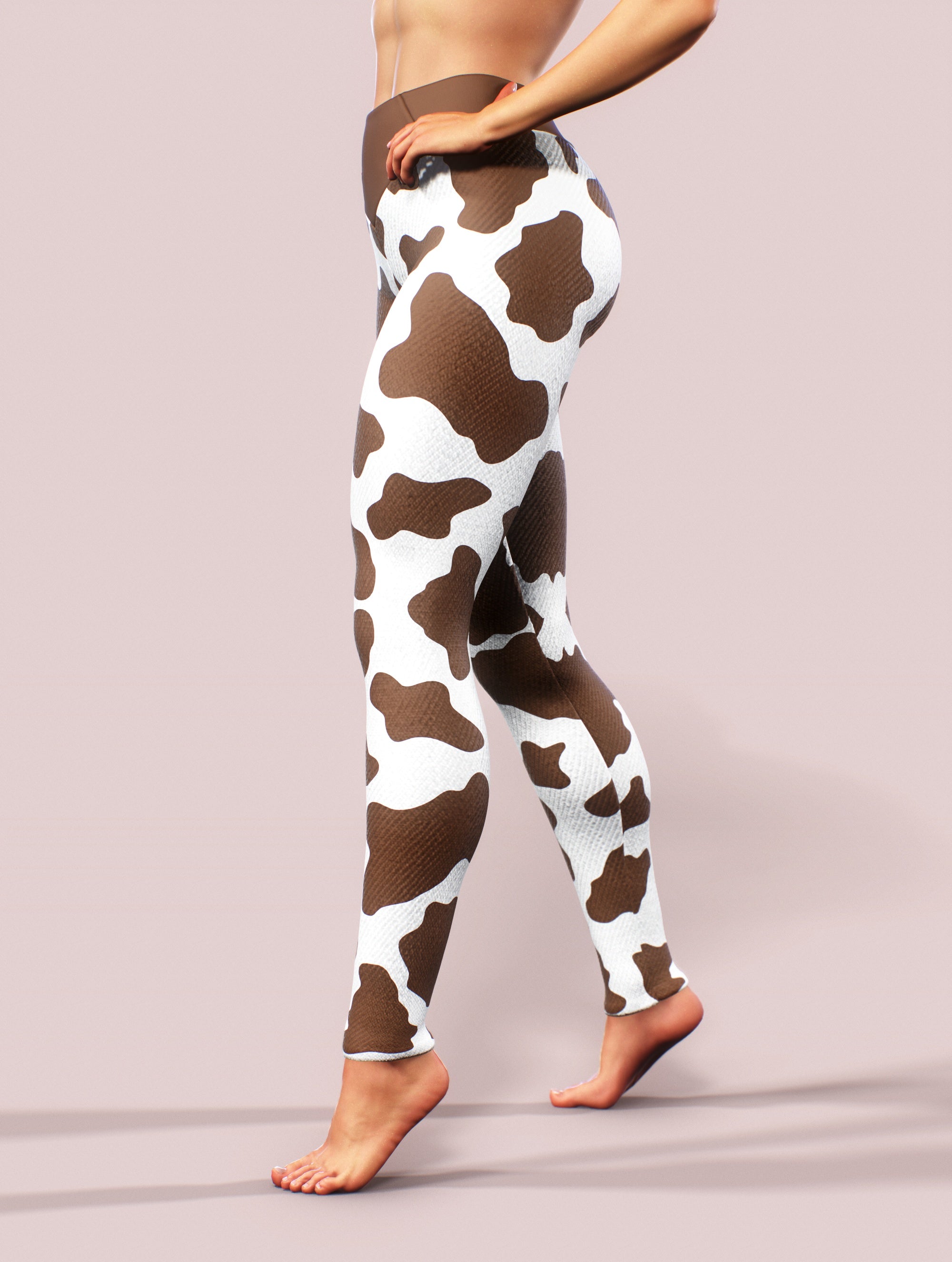 Cowhide Yoga Pants-High waisted leggings-bootysculpted