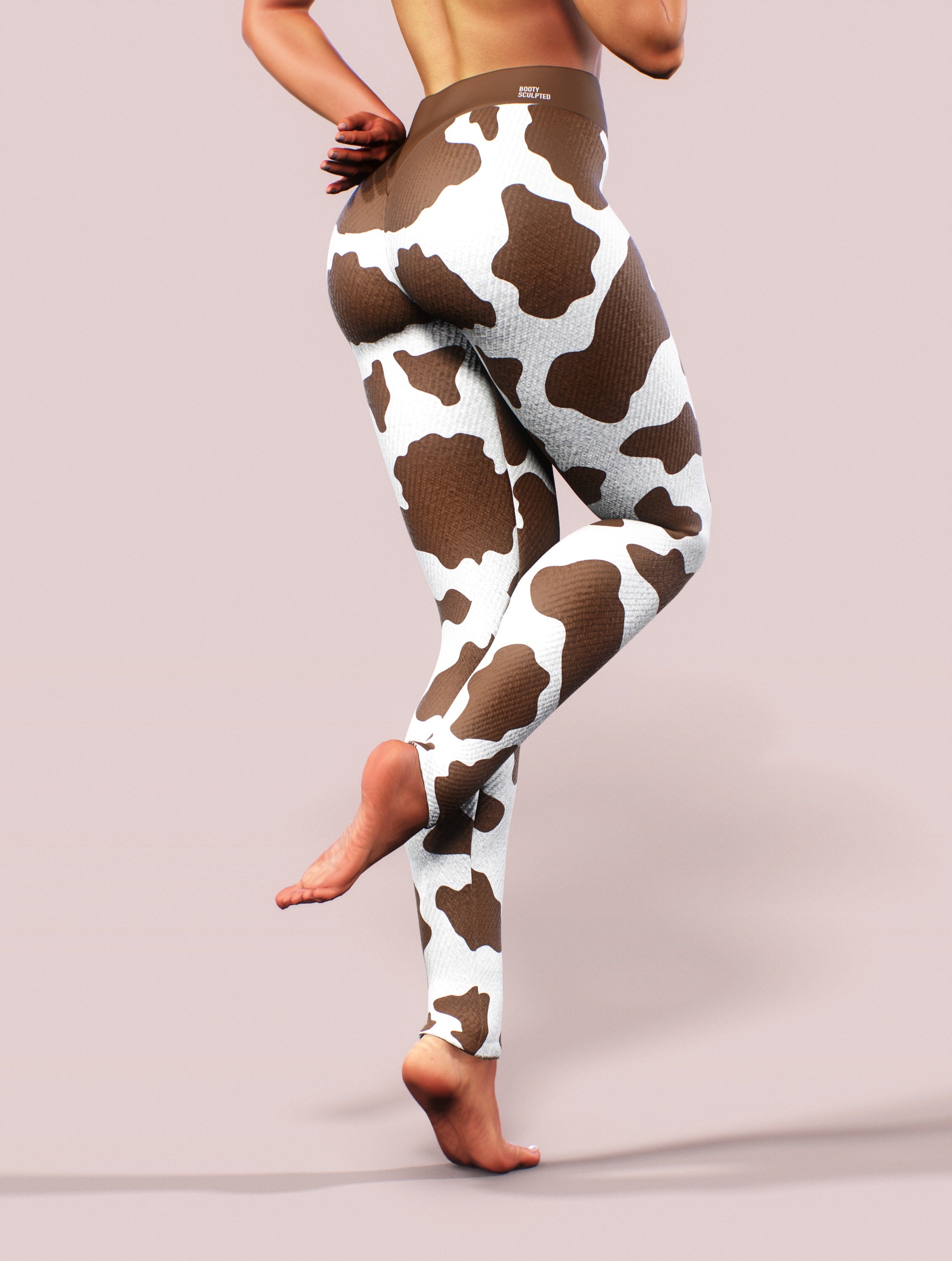 Cowhide Yoga Pants-High waisted leggings-bootysculpted