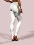 Cream Sweater Leggings-High waisted leggings-bootysculpted
