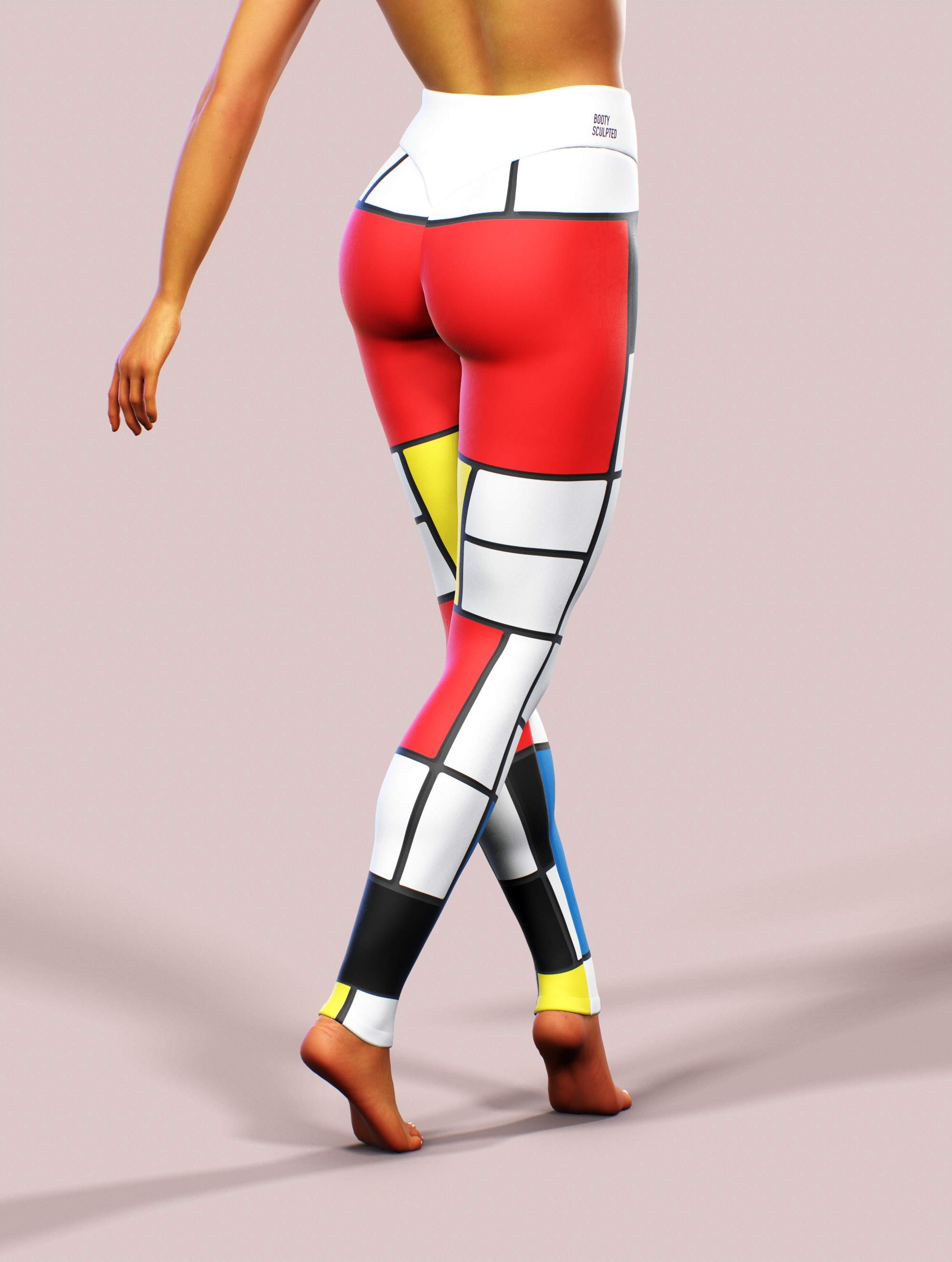 Cubism Love Leggings-High waisted leggings-bootysculpted