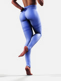 Curvy Blue Line Leggings-High waisted leggings-bootysculpted
