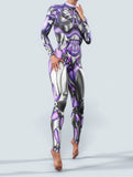 Cyborg Purple Bodysuit-unitard-bootysculpted