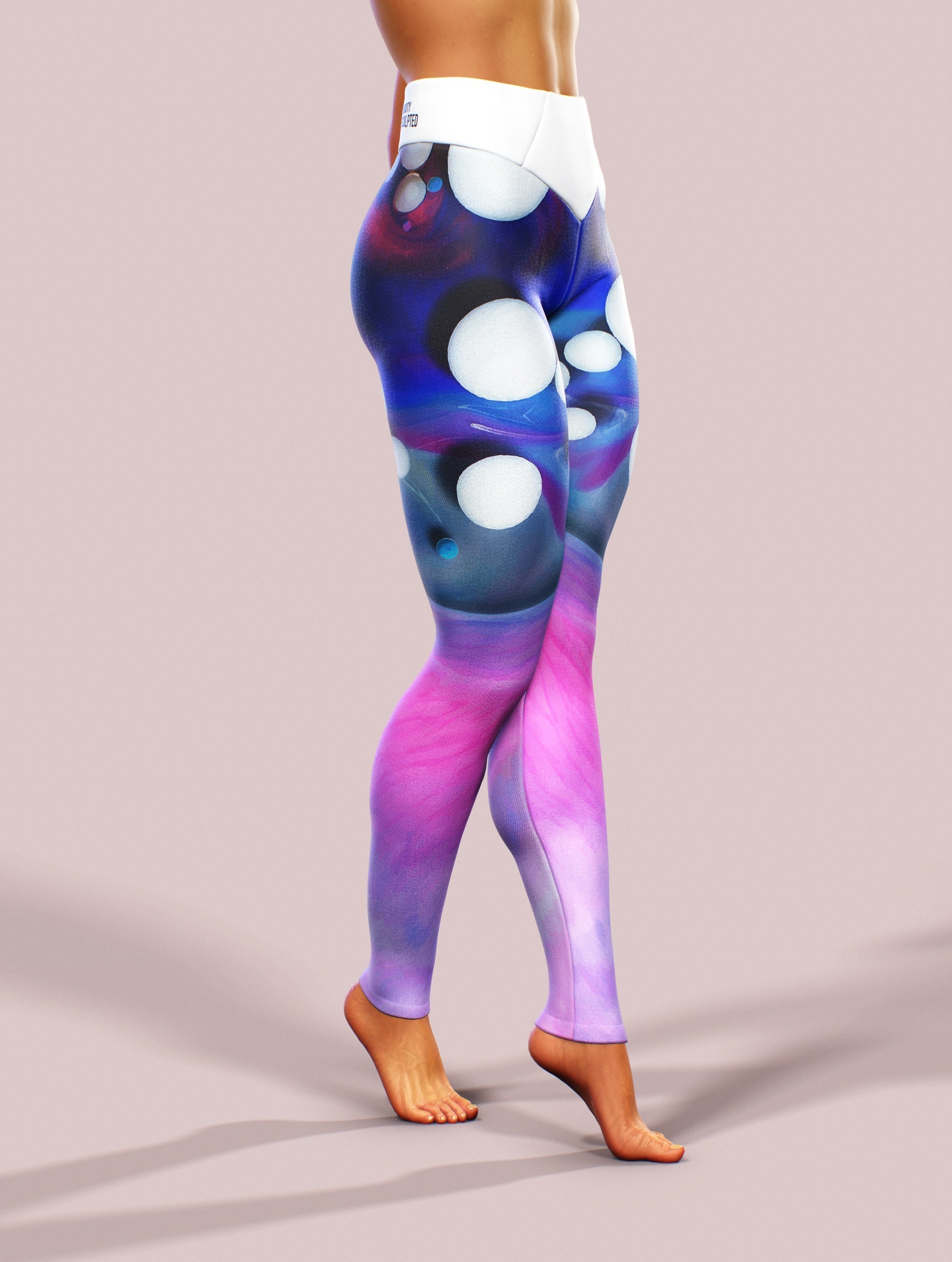 Dali Sea Tights-High waisted leggings-bootysculpted
