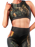 Dark Cactus Sports Bra-Sports bra-bootysculpted
