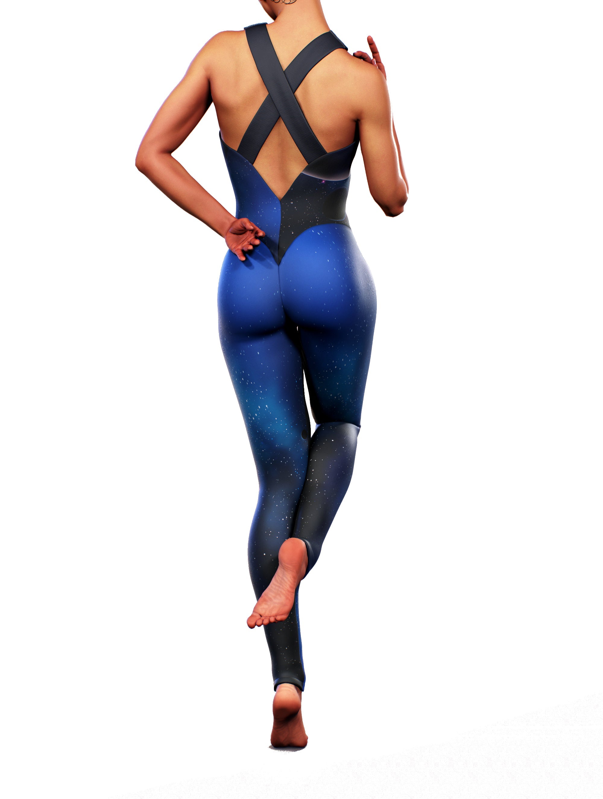 Deep Galaxy Gym Unitard-unitard-bootysculpted